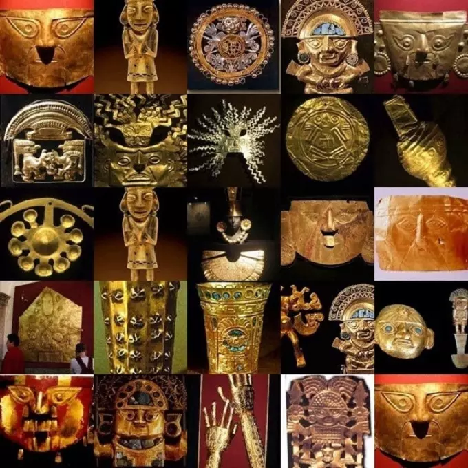 Some treasures of the Incas