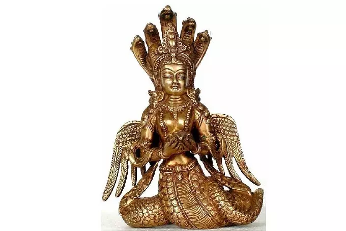 Indian god of Naga - half human and half cobra-snake