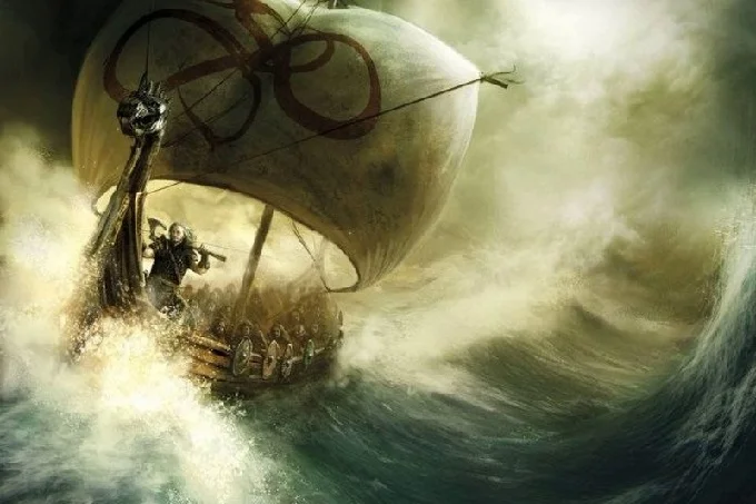The history of Vikings and born of the sea