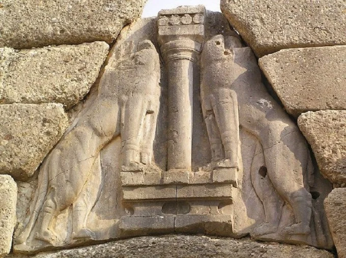 The Lion’s Gate in Mycenae, Greece