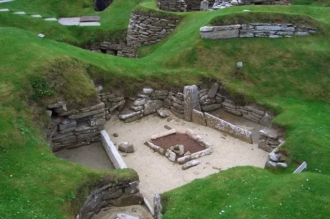 Scottish Neolithic village of Skara Brae