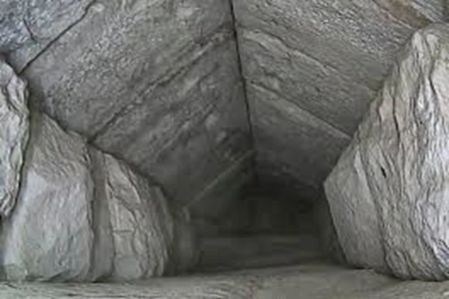 Entrance to the chamber in the pyramid