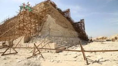 Pyramid construction in Ancient Egypt BC