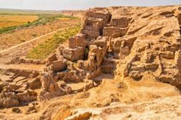 The archaeological site of Kampir Tepe in Uzbekistan