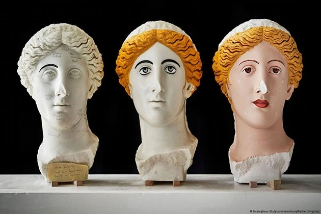 Greeks and Romans to decorate sculptures