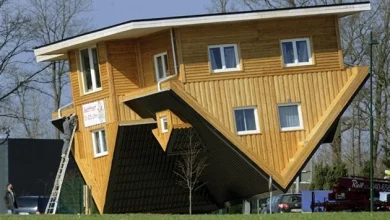 The Upside-down house