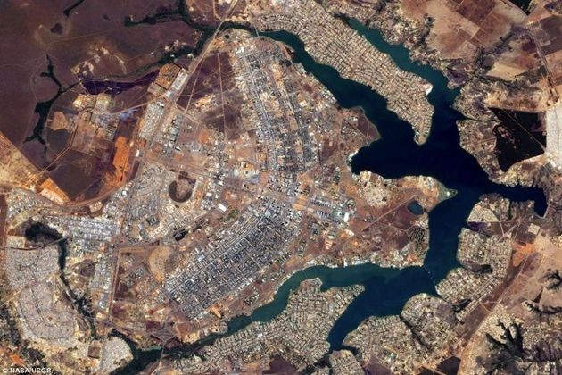 The city of Brasilia clearly resembles a bird