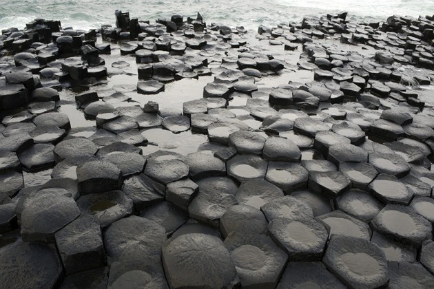 The Giant's Causeway in Northern Ireland.