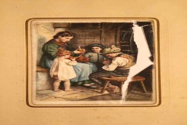 Spider web painting that has survived to this day