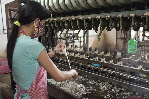 Silk production was considered a women's occupation.