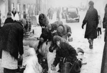 Streets of besieged Leningrad