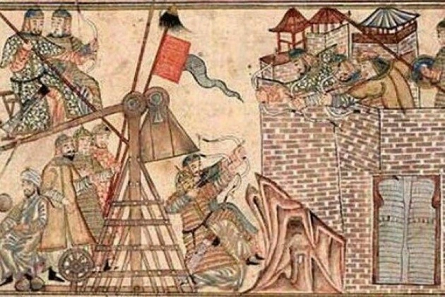 The Mongols invented biological weapons.