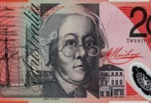 A banknote featuring Mary Reibey