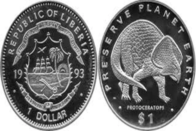 Illusion coins from Liberia.