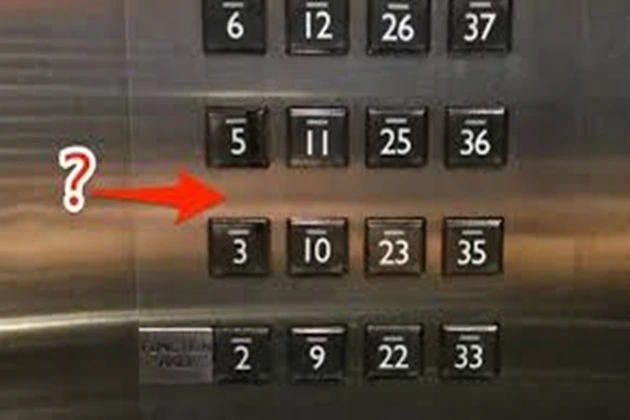 In China, the number 4 is avoided; there is no fourth floor