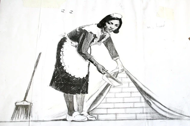 Sweep it under the rug 2006 Banksy explained