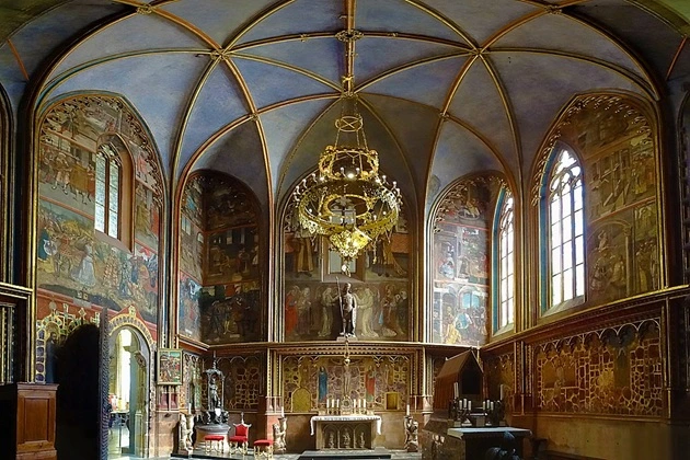 The Chapel of St. Wenceslas, where the crown is kept
