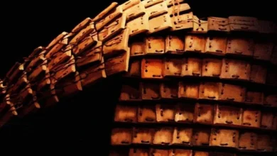 The paper was folded into 15 layers and then formed into armor.