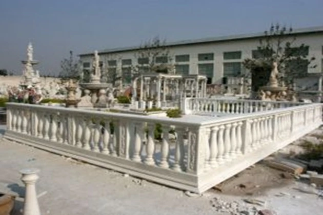White marble for balustrades and railings 