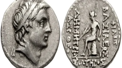 Coin with the image of Demetrius.