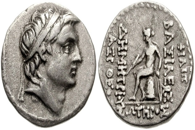 Coin with the image of Demetrius.