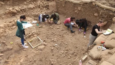 Excavations on Mount Carmel in Israel.