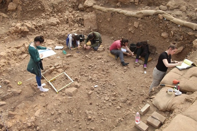 Excavations on Mount Carmel in Israel.