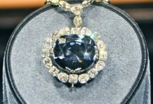 The magnificent Frenchman Blue diamond, later known as the Hope Diamond