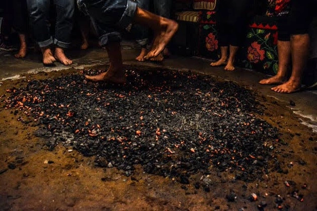 The ritual of walking on burning coals is found in many cultures.
