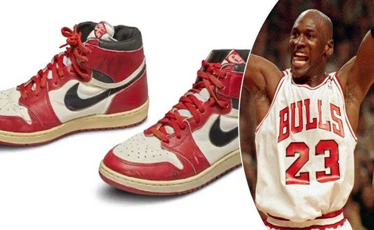 Michael Jordan basketball shoes yield a record amount